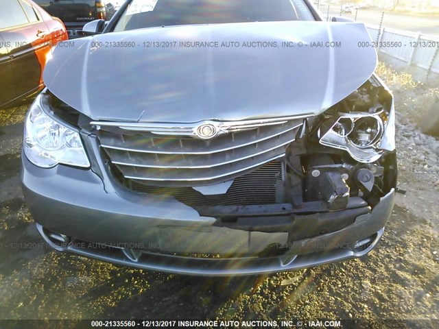 1C3BC5ED8AN177297 - 2010 CHRYSLER SEBRING TOURING GRAY photo 6