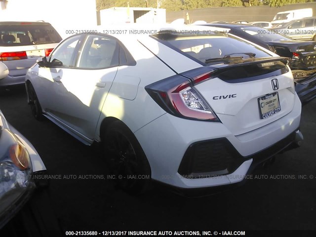 SHHFK7H42HU407849 - 2017 HONDA CIVIC SPORT WHITE photo 3