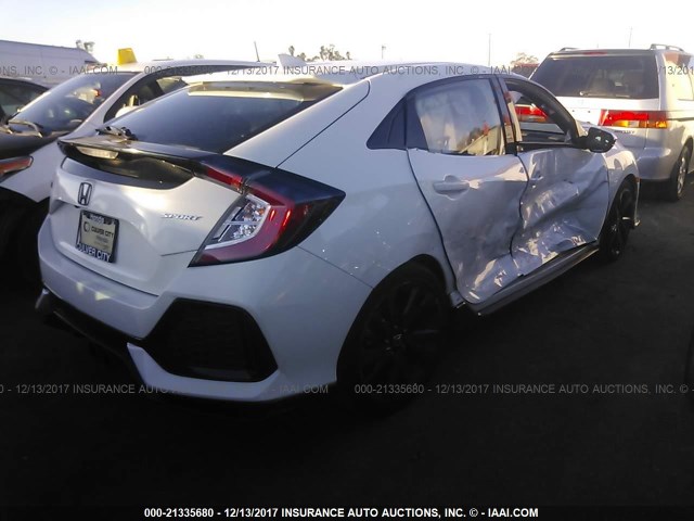 SHHFK7H42HU407849 - 2017 HONDA CIVIC SPORT Weiß Foto 4