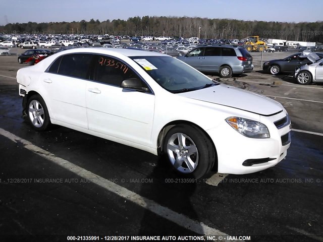 1G1ZA5EU3CF387022 - 2012 CHEVROLET MALIBU LS 白色 照片 1