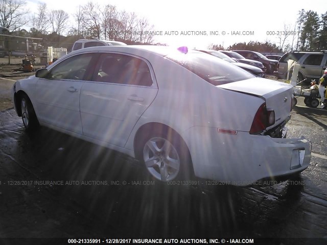 1G1ZA5EU3CF387022 - 2012 CHEVROLET MALIBU LS 白色 照片 3