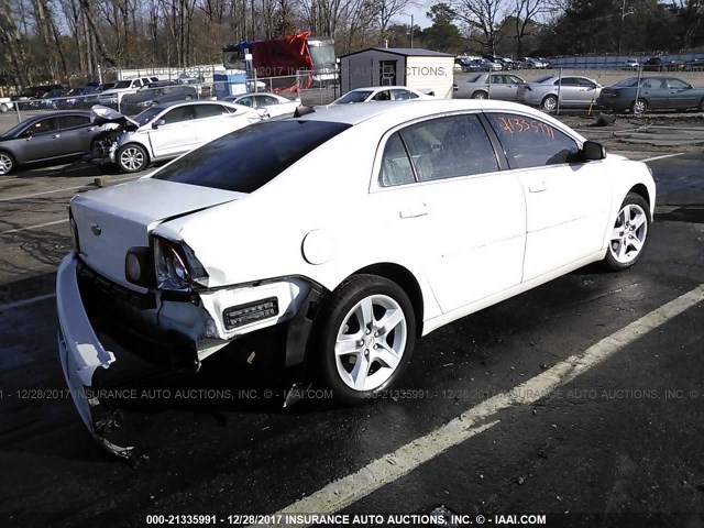 1G1ZA5EU3CF387022 - 2012 CHEVROLET MALIBU LS 白色 照片 4
