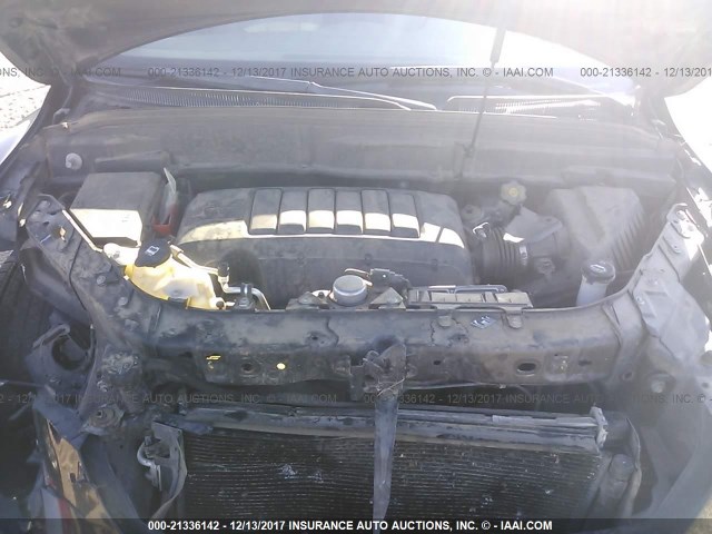 5GALVBEDXAJ183006 - 2010 BUICK ENCLAVE CXL შავი ფოტო 10