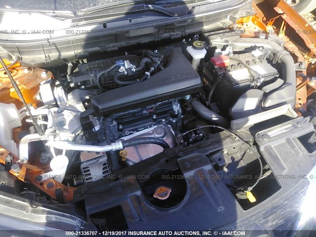 JN8AT2MV0HW266788 - 2017 NISSAN ROGUE S/SL/SV ORANGE photo 10