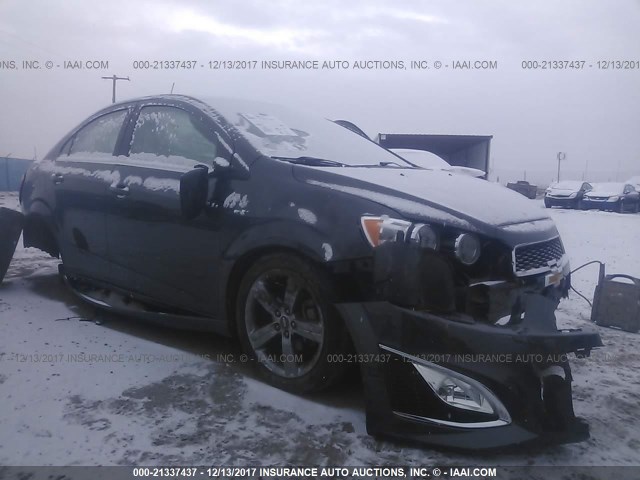 1G1JH5SB6G4125427 - 2016 CHEVROLET SONIC RS GRAY photo 1