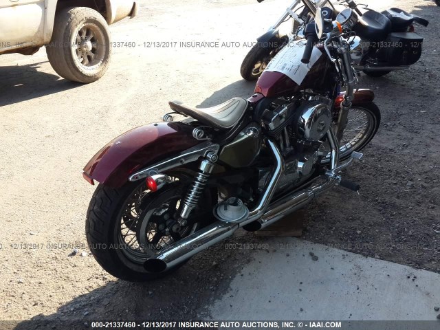 1HD1LF329CC444779 - 2012 HARLEY-DAVIDSON XL1200 V MAROON photo 4