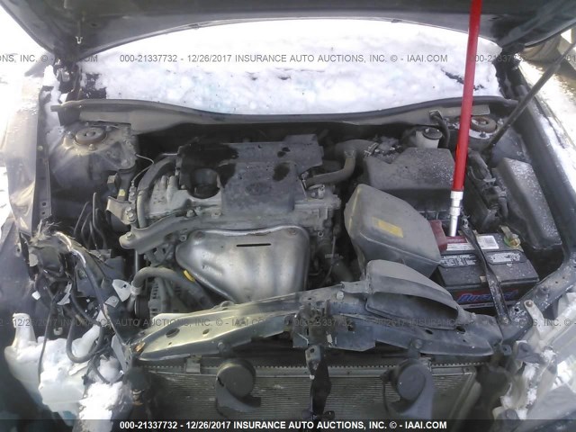 4T1BF1FK6CU045216 - 2012 TOYOTA CAMRY SE/LE/XLE BLACK photo 10