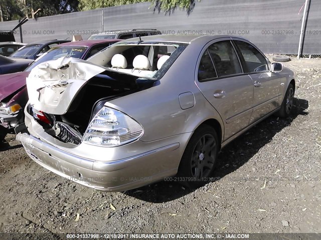 WDBUF70J73A174503 - 2003 MERCEDES-BENZ E 500 GOLD photo 4