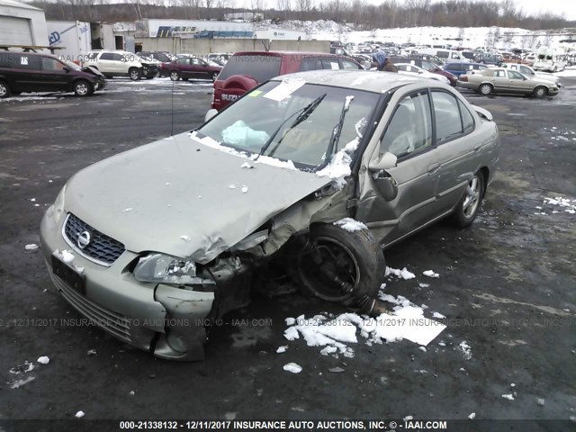 3N1CB51A93L557950 - 2003 NISSAN SENTRA GXE BEIGE photo 2