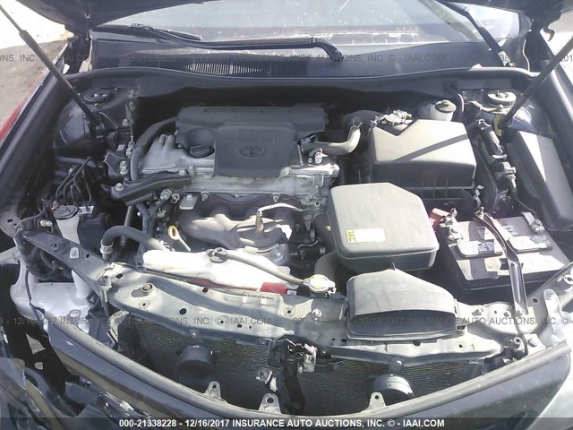 4T1BF1FK1DU668258 - 2013 TOYOTA CAMRY L/SE/LE/XLE BLACK photo 10
