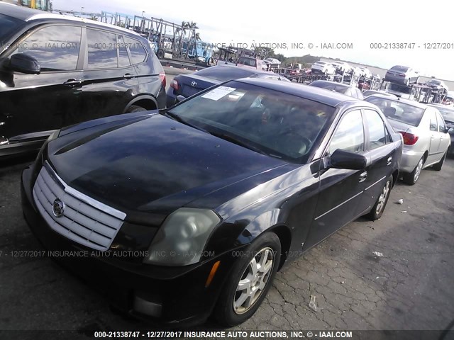 1G6DM57T170102519 - 2007 CADILLAC CTS BLACK photo 2