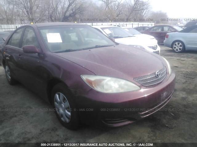 4T1BE32K14U334929 - 2004 TOYOTA CAMRY LE/XLE/SE მუქწითელი ფოტო 1