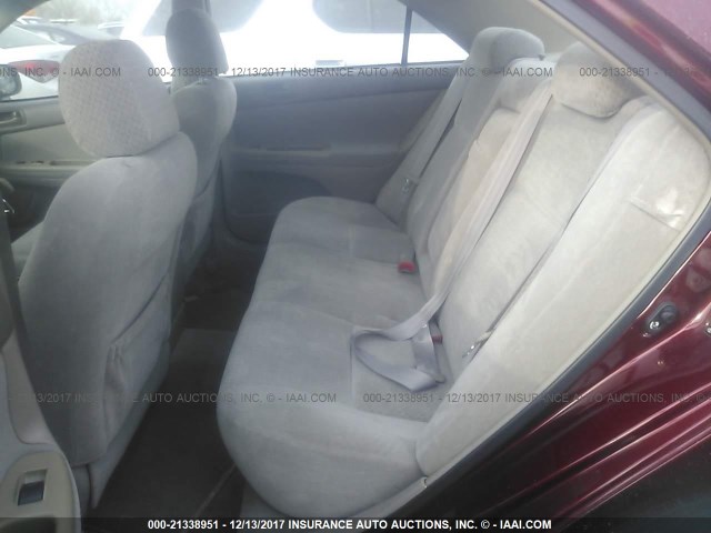 4T1BE32K14U334929 - 2004 TOYOTA CAMRY LE/XLE/SE მუქწითელი ფოტო 8