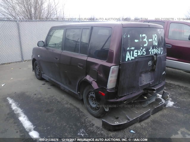 JTLKT324450213269 - 2005 TOYOTA SCION XB RED photo 3
