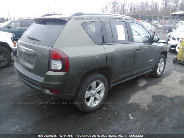 1C4NJDBB2GD549811 - 2016 JEEP COMPASS SPORT GREEN photo 4