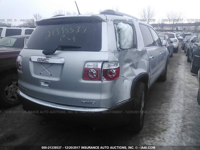 1GKKVRED5BJ345942 - 2011 GMC ACADIA SLT-1 SILVER photo 4