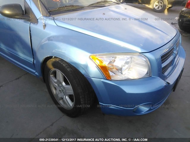 1B3HB48C88D595768 - 2008 DODGE CALIBER SXT BLUE photo 6