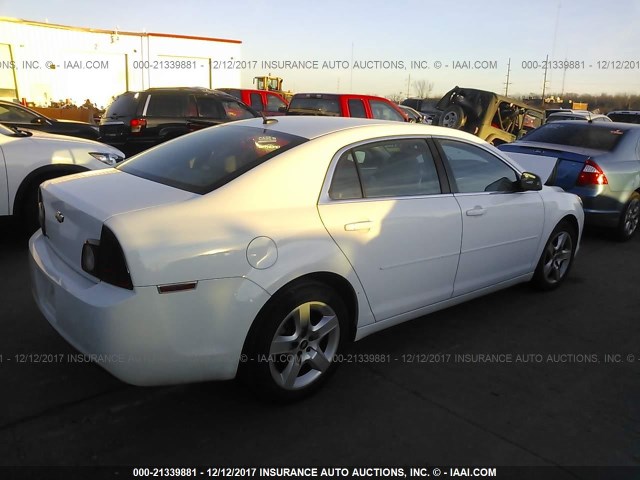 1G1ZB5E13BF212402 - 2011 CHEVROLET MALIBU LS 白色 照片 4