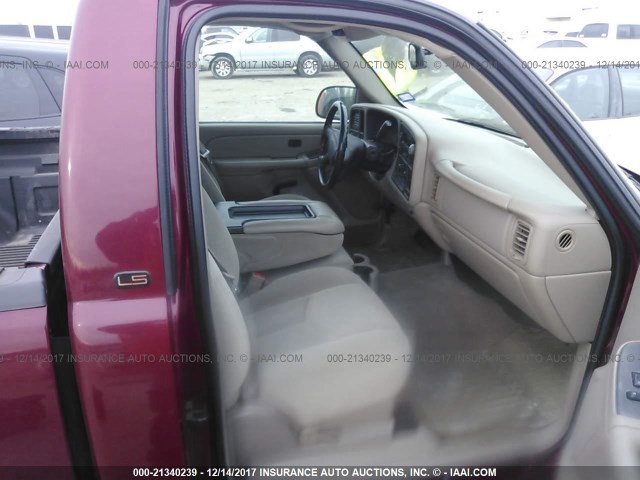 1GCEC14T04Z123418 - 2004 CHEVROLET SILVERADO C1500 MAROON photo 5