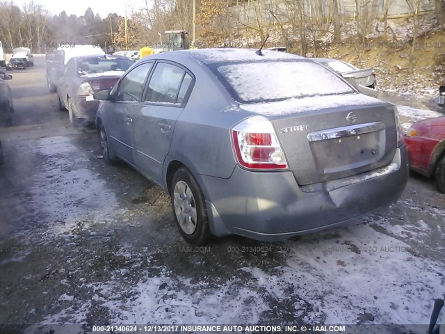 3N1AB6AP3BL662273 - 2011 NISSAN SENTRA 2.0/2.0S/SR/2.0SL SILVER photo 3