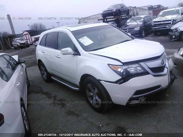 2HNYD2H47AH509830 - 2010 ACURA MDX TECHNOLOGY WHITE photo 1