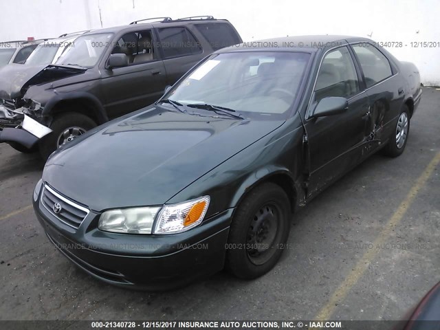 4T1BG22K31U059337 - 2001 TOYOTA CAMRY CE/LE/XLE 绿色 照片 2