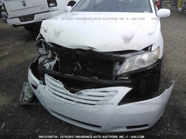 4T1BE46K08U783542 - 2008 TOYOTA CAMRY CE/LE/XLE/SE WHITE photo 6