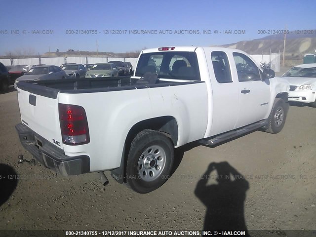 1GTR1TEX8BZ397080 - 2011 GMC SIERRA C1500 WHITE photo 4