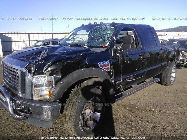 1FTWW3BR4AEA31732 - 2010 FORD F350 SUPER DUTY BLACK photo 6