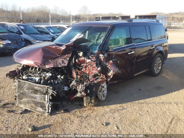 2FMGK5CC4BBD32578 - 2011 FORD FLEX SEL ბურგუნდია ფოტო 2