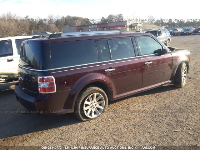 2FMGK5CC4BBD32578 - 2011 FORD FLEX SEL ბურგუნდია ფოტო 4