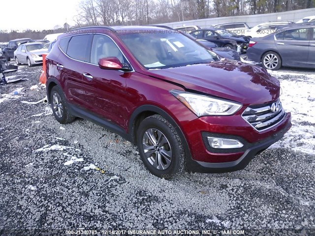 5XYZUDLB0GG307057 - 2016 HYUNDAI SANTA FE SPORT  RED photo 1