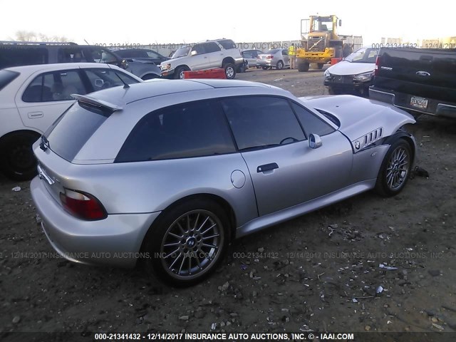 WBACK734X1LJ15040 - 2001 BMW Z3 3.0 SILVER photo 4