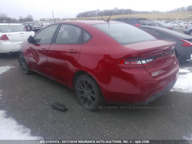 1C3CDFAH8DD169789 - 2013 DODGE DART SE/AERO RED photo 3