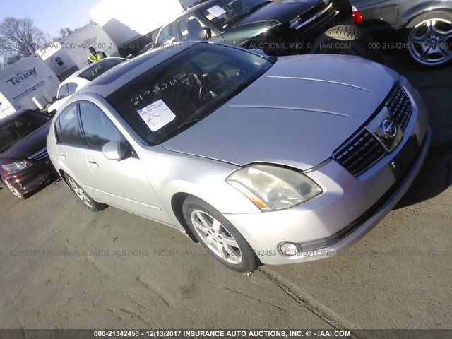 1N4BA41E94C860903 - 2004 NISSAN MAXIMA SE/SL SILVER photo 1