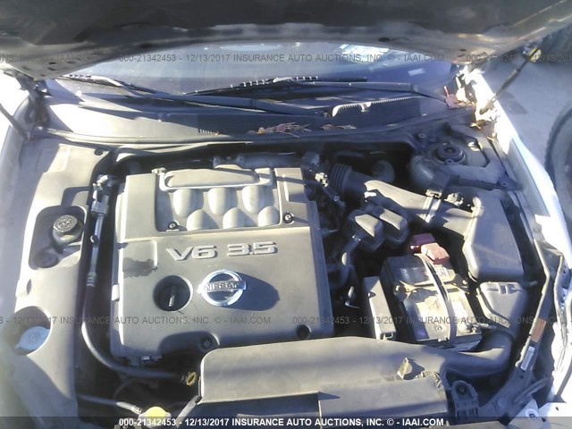 1N4BA41E94C860903 - 2004 NISSAN MAXIMA SE/SL SILVER photo 10