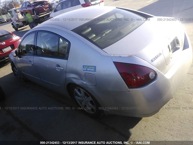 1N4BA41E94C860903 - 2004 NISSAN MAXIMA SE/SL SILVER photo 3