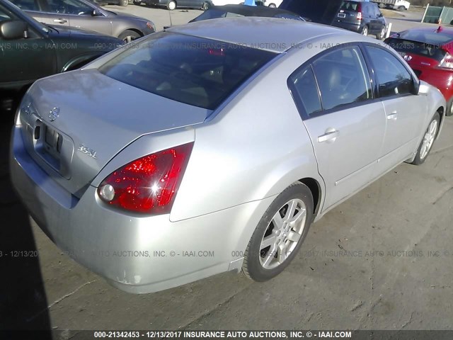 1N4BA41E94C860903 - 2004 NISSAN MAXIMA SE/SL SILVER photo 4