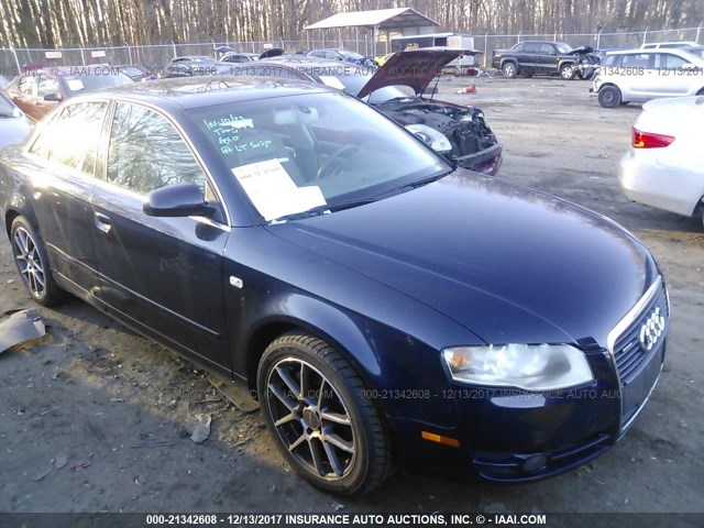 WAUDF78E26A190828 - 2006 AUDI A4 2.0T QUATTRO BLUE photo 1