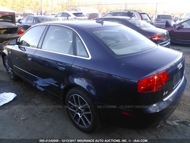 WAUDF78E26A190828 - 2006 AUDI A4 2.0T QUATTRO BLUE photo 3