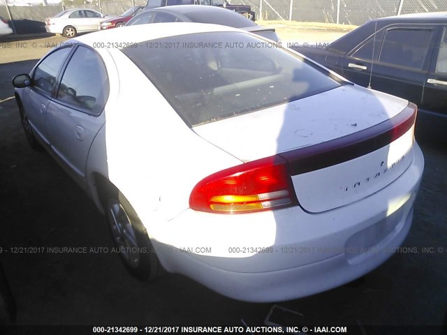 2B3HD46R11H571922 - 2001 DODGE INTREPID SE WHITE photo 3