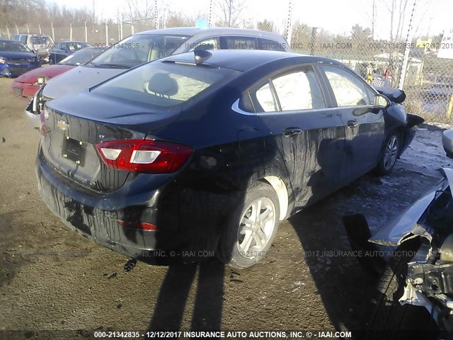 1G1BE5SM8G7258333 - 2016 CHEVROLET CRUZE LT BLACK photo 4