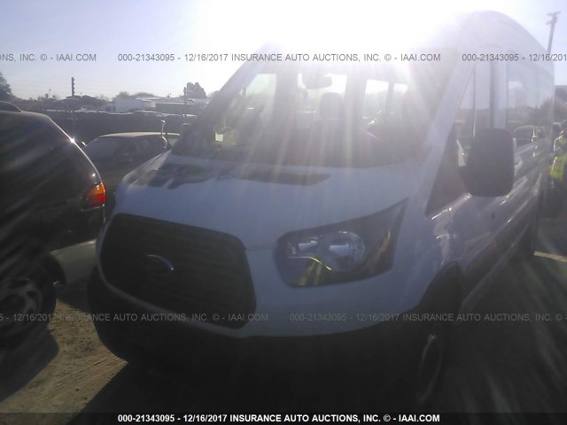 1FTYR2CG6GKB47371 - 2016 FORD TRANSIT T-250 WHITE photo 2