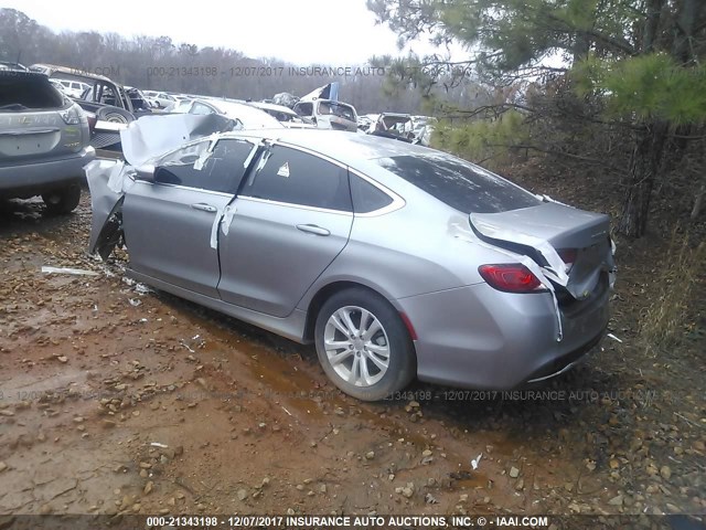 1C3CCCAB9FN595968 - 2015 CHRYSLER 200 LIMITED SILVER photo 3