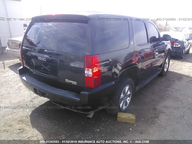 1GKFK13509R110402 - 2009 GMC YUKON HYBRID BLACK photo 6