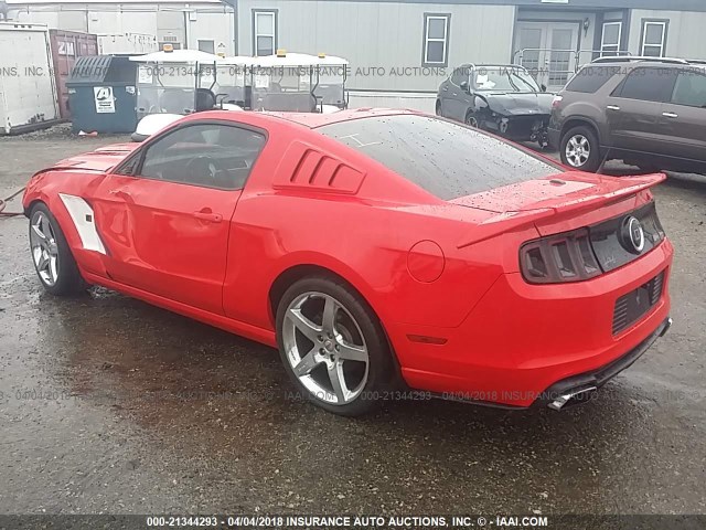 1ZVBP8CF0E5329145 - 2014 FORD MUSTANG GT RED photo 3