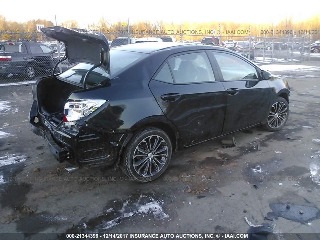 2T1BURHE1EC228782 - 2014 TOYOTA COROLLA L/LE/LE PLS/PRM/S/S PLS BLACK photo 4