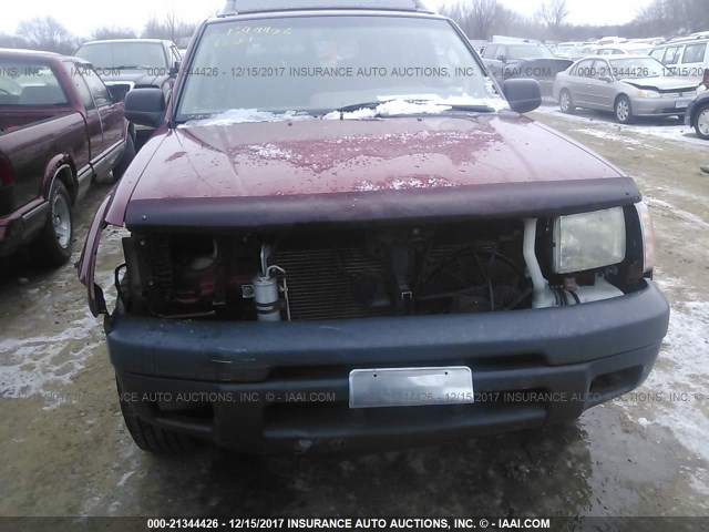 5N1ED28Y01C542839 - 2001 NISSAN XTERRA XE/SE RED photo 6