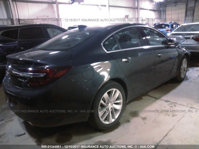 2G4GK5EX2F9285905 - 2015 BUICK REGAL GRAY photo 4