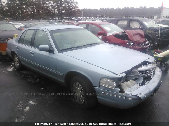 2FAFP74W63X108809 - 2003 FORD CROWN VICTORIA LX Light Blue photo 1